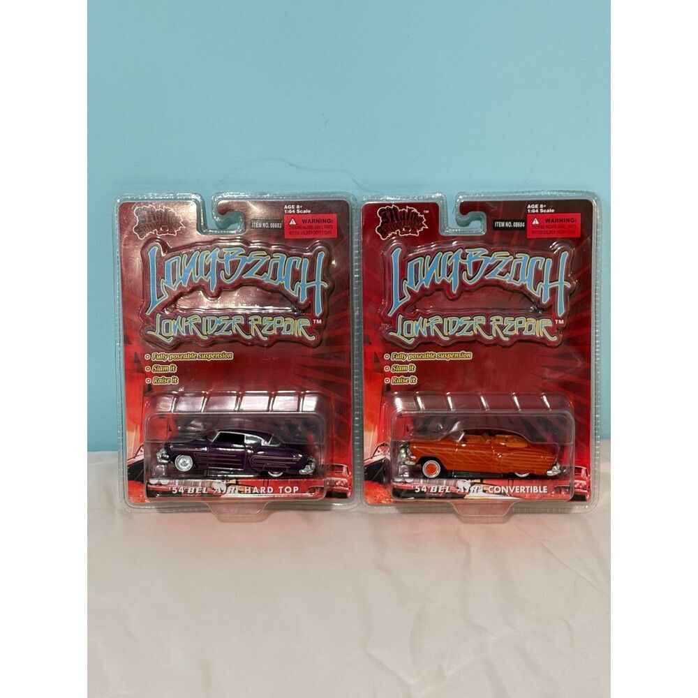 Malibu Longbeach Lowrider Repair 1954 Bel Air Convertible & Hard Top 1/64 Set - Picture 1 of 7